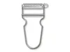 A silver metal julienne peeler is shown against a white background. Produktbild-Vorschau