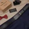 Tressari Cintura da uomo con fibbia automatica Isaiar nera Anteprima dell’immagine prodotto 7