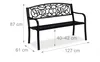 Relaxdays Gartenbank Welcome, Zweisitzer, stabil, Produktbild-Vorschau 4