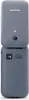 A gray Panasonic flip phone shown from the back. Produktbild-Vorschau