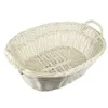 Wäschekorb  Weidenkorb oval gebleicht 50 cm Produktbild-Vorschau 2