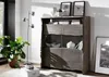 MASSIVMOEBEL24 Highboard Akazie 131x45x147 grau lackiert Produktbild-Vorschau 7