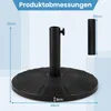 Supporto per ombrellone COSTWAY da 9,5 kg, supporto in Anteprima dell’immagine prodotto 7