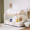 FCH Kinderbett 90x200cm mit Stoffdach, Hausbett mit Produktbild-Vorschau 2