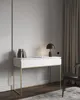 Selsey Bemmi - Schminktisch Schreibtisch, Weiß mit goldenem Produktbild-Vorschau 3