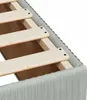 vidaXL Bettgestell ohne Matratze Hellgrau 100x200 cm Samt Produktbild-Vorschau 6