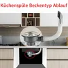 Küche Spüle Ablauf Schüssel Typ Teesieb mit Überlauf, Produktbild-Vorschau 7