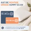 Daunenkissen 80x80 cm, Kissen 60% Gänsedaunen / 40% Produktbild-Vorschau 4