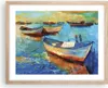 Gerahmtes Poster - Rahmen in heller Eiche - £ódŸ Hafen Bunt Produktbild-Vorschau 1