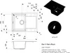 REGINOX R40317 Regi Granite Spüle BARI 5 in Nero Black ab Produktbild-Vorschau 2