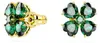 SWAROVSKI Damen Ohrstecker Glücksklee Grün IDYLLIA 5666236 Produktbild-Vorschau 2
