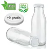 Milchflaschen 0,5L Smoothie Saft Flaschen 500ml leere Produktbild-Vorschau 2