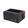 A black and red SATA HDD docking station is shown against a white background. Náhled obrázku produktu