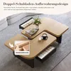 MODFU Table Basse Multifonction avec LED et Rangement, Voir les images du produit 6