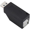A black USB 3.0 hub adapter with silver USB ports is shown against a white background. Anteprima dell’immagine prodotto
