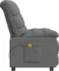 Side view of a gray fabric massage chair. Náhľad obrázku produktu