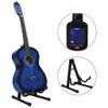 12-tlg. Klassikgitarren-Set für Anfänger Blau 4/4 39" Produktbild-Vorschau 3