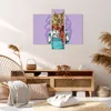 Bild auf Leinwand - Leinwandbild - Katze Schal Illustration Produktbild-Vorschau 7