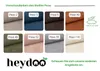 A collage of fabric swatches in different colors, labeled with product names and numbers. Náhled obrázku produktu