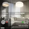 Briloner LED Deckenlampe Stoffschirm Ø30x10,5 cm Rund 16W Produktbild-Vorschau 9