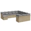 CLORIS 12-tlg. Garten-Sofagarnitur - mit Kissen - Beige Produktbild-Vorschau 2
