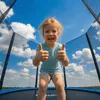Trampolina ogrodowa dla dzieci 6FT 183cm FUNFIT z siatką Podgląd zdjęcia produktu 14