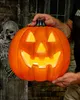 Fröhlicher Halloween Kürbis mit LED Licht 32cm Produktbild-Vorschau 2