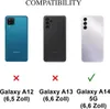 Three Samsung phones are shown with compatibility indicators below them. Produktbild-Vorschau