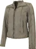 J. Gillie - Damen Lederjacke Lammnubuk Racing-Jacke sand Produktbild-Vorschau 2
