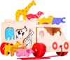 Bigjigs Toys Dřevěné auto se zvířátky Náhled obrázku produktu 1