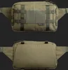 Two views of a green hip pack against a black background. Produktbild-Vorschau