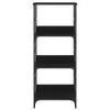 vidaXL Półka na książki czarna 50x33x117,5 cm Materiał Podgląd zdjęcia produktu 4