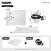 HOROW Piatto doccia rettangolare bianco strutturato con Anteprima dell’immagine prodotto 6