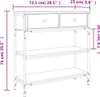 vidaXL Table console chêne Sonoma 72,5x25x75 cm bois Voir les images du produit 11