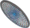 Piatto ovale Bakir turchese - L 53 cm Anteprima dell’immagine prodotto 1