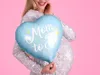 Folienballon Herz mit Schriftzug Mom to Be 35cm blau Produktbild-Vorschau 8