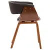vidaXL Chaises de salle à manger 6 pcs. Gris Bois courbé et Voir les images du produit 6