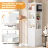 Merax schmales 200cm Bücherregal mit 3 offenen Fächern und Produktbild-Vorschau 5