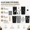 24 stuks adventskalender zakjes, zwart, om te vullen, met Productafbeelding-voorbeeld 7