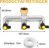 3-Wege-Verteiler Wasser 3/4 Zoll, Wasseranschlussverteiler, Produktbild-Vorschau 4