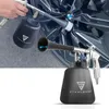 A collage showing a car wheel cleaning tool being used and a separate product shot. Voir les images du produit