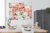 MuchoWow® Poster Rosen - Blumen - Weiß - Rosa 160x120 cm - Produktbild-Vorschau 3