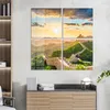 DEQORI Glasbild Echtglas 4x50x50 cm 'Chinesische Mauer' Produktbild-Vorschau 3
