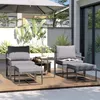 Outsunny Gartenmöbel Set 2 Personen wetterfest Produktbild-Vorschau 2