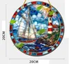 GKA XL Sonnenfänger Leuchtturm und Segelboot bunt 20 cm Produktbild-Vorschau 6