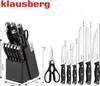 Klausberg set di coltelli da cucina e da bistecca nel ceppo Anteprima dell’immagine prodotto 12