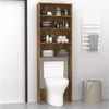 vidaXL Armadio per lavatrice in rovere fumé 64x24x190 cm Anteprima dell’immagine prodotto 11