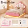 INONEFT Polsterbett Kinderbett 90x200cm, Prinzessin Bett Produktbild-Vorschau 11