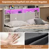 INONEFT Boxspringbetten Polsterbett 140x200 mit LED und Produktbild-Vorschau 11