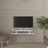 A modern living room with a wall-mounted TV and a lowboard. Podgląd zdjęcia produktu